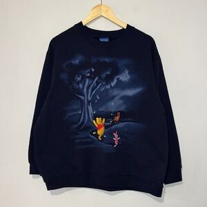 Vintage Winnie The Pooh Sweater / 90s / 1X